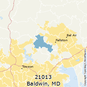 Baldwin,Maryland County Map