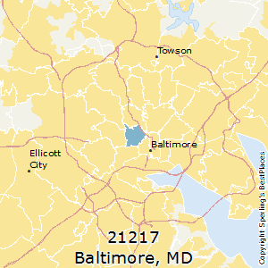 Baltimore,Maryland County Map