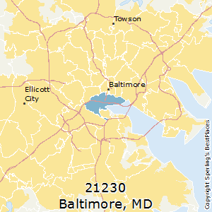 Baltimore,Maryland County Map