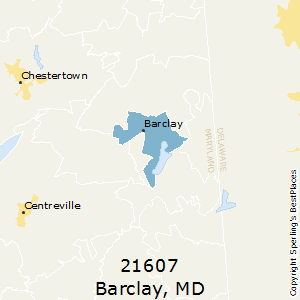 Barclay,Maryland County Map