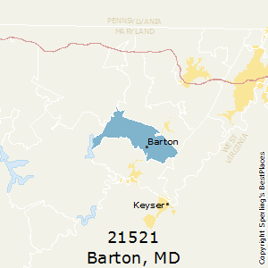 Barton,Maryland County Map
