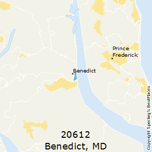 Benedict,Maryland County Map