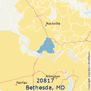 Bethesda,Maryland County Map