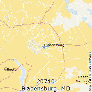 Bladensburg,Maryland County Map