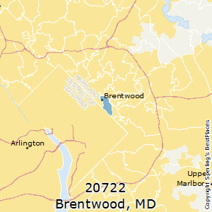 Brentwood,Maryland County Map
