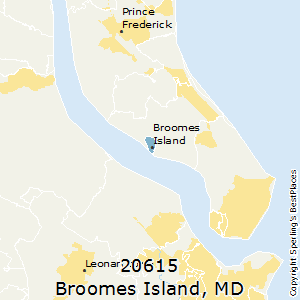 Broomes_Island,Maryland County Map