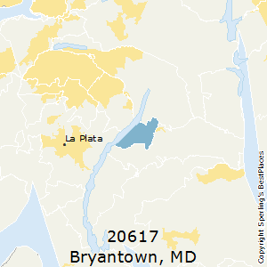Bryantown,Maryland County Map