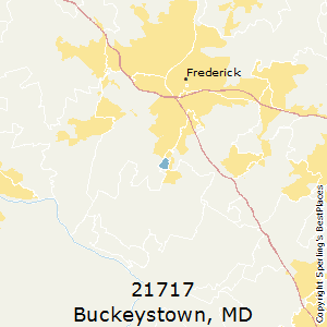 Buckeystown,Maryland County Map
