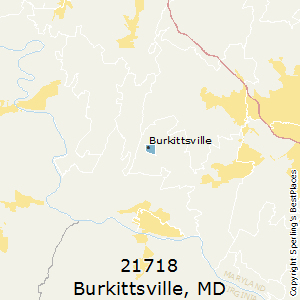 Burkittsville,Maryland County Map