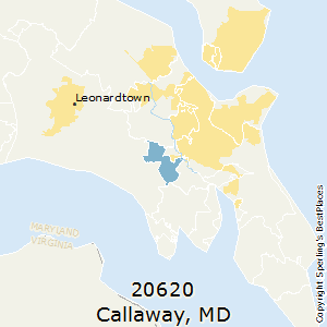 Callaway,Maryland County Map