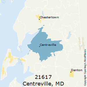 Centreville,Maryland County Map