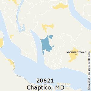 Chaptico,Maryland County Map