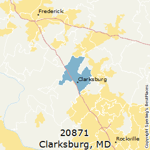 Clarksburg,Maryland County Map