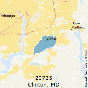Clinton,Maryland County Map