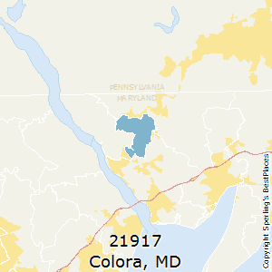 Colora,Maryland County Map