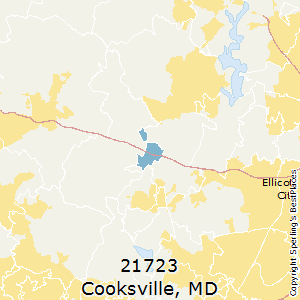 Cooksville,Maryland County Map