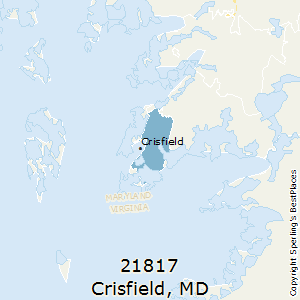 Crisfield,Maryland County Map