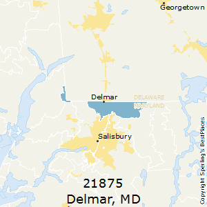 Delmar,Maryland County Map