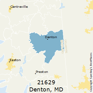 Denton,Maryland County Map
