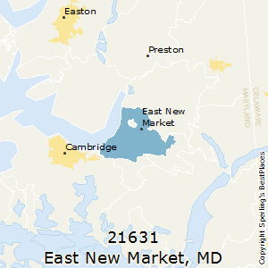East_New_Market,Maryland County Map
