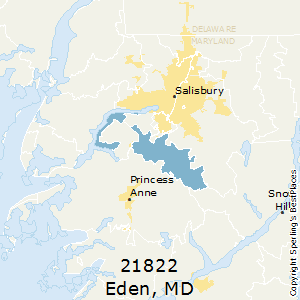 Eden,Maryland County Map