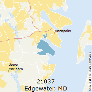 Edgewater,Maryland County Map