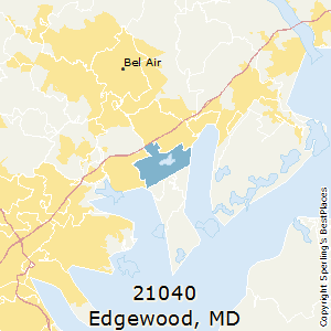 Edgewood,Maryland County Map