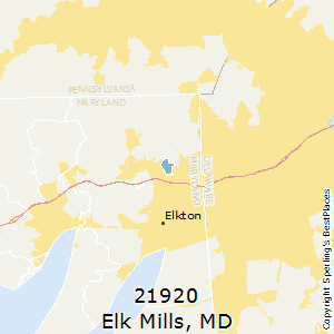 Elk_Mills,Maryland County Map
