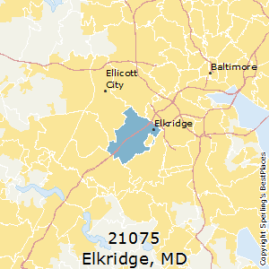 Elkridge,Maryland County Map
