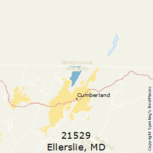 Ellerslie,Maryland County Map