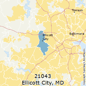 Ellicott_City,Maryland County Map