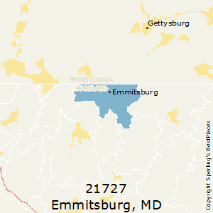 Emmitsburg,Maryland County Map