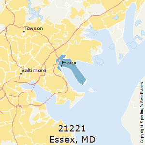 Essex,Maryland County Map