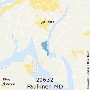 Faulkner,Maryland County Map