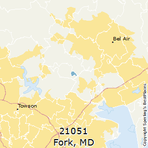Fork,Maryland(21051) Zip Code Map