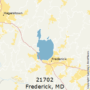 Frederick,Maryland County Map