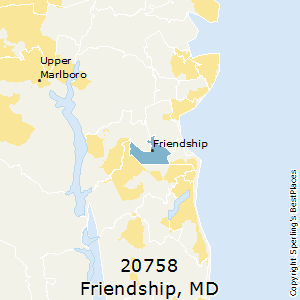Friendship,Maryland County Map