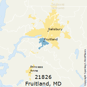 Fruitland,Maryland County Map