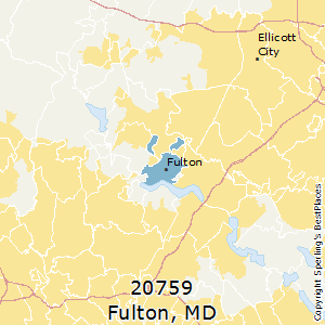 Fulton,Maryland County Map