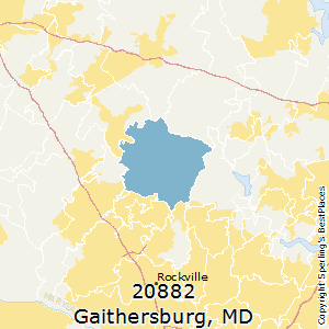 Gaithersburg,Maryland County Map
