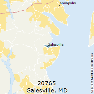 Galesville,Maryland County Map