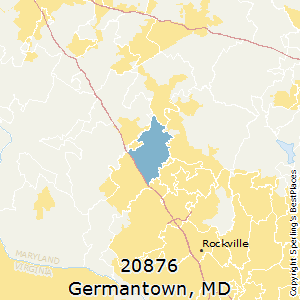Germantown,Maryland County Map