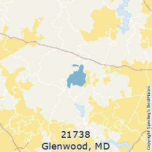 Glenwood,Maryland County Map