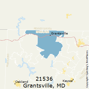 Grantsville,Maryland(21536) Zip Code Map