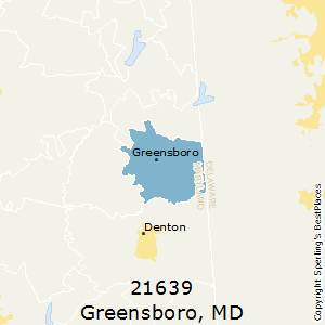 Greensboro,Maryland County Map