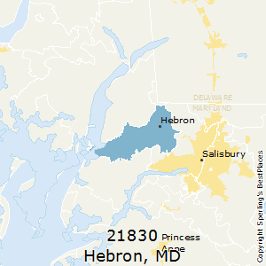 Hebron,Maryland County Map
