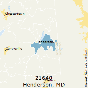 Henderson,Maryland County Map