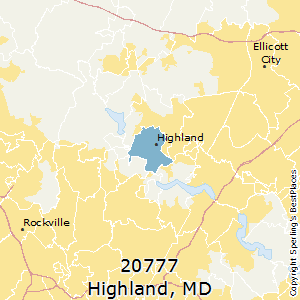 Highland,Maryland County Map