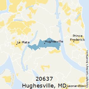 Hughesville,Maryland County Map