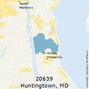 Huntingtown,Maryland County Map